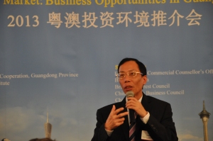 Keynote speech on Guangdong Province